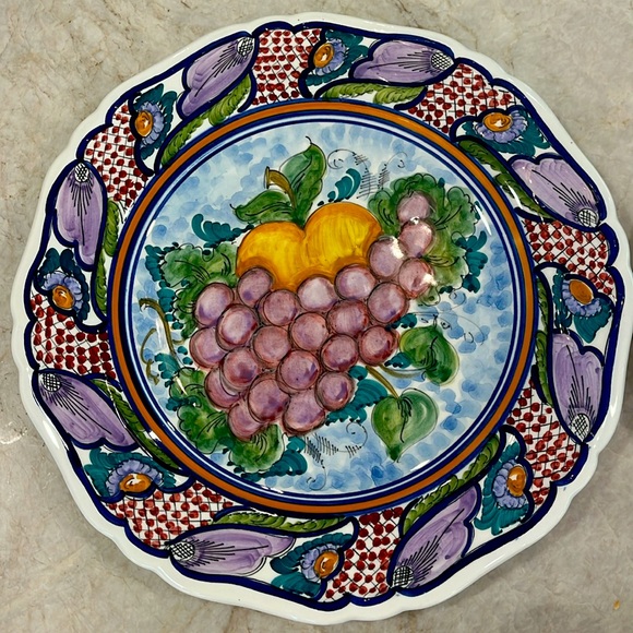 Beautiful Handpainted/handmade platters from Greece - Picture 6 of 8